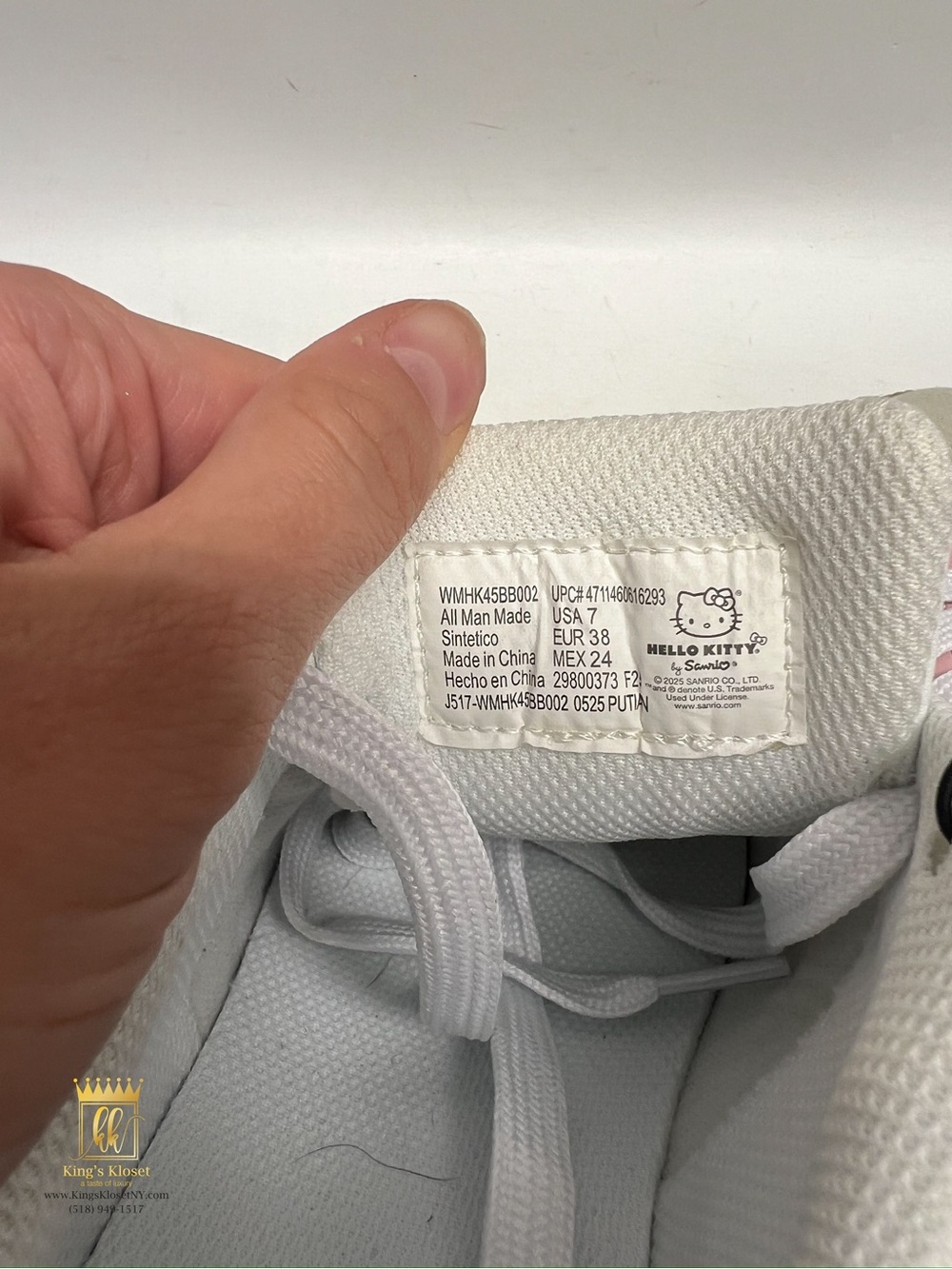 Hello Kitty Pink & White Low Top Sneakers - Picture 9 of 9